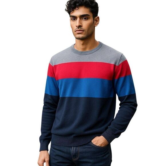 Quicksilver Colorblock Stripe Sweater - Picture 1 of 8